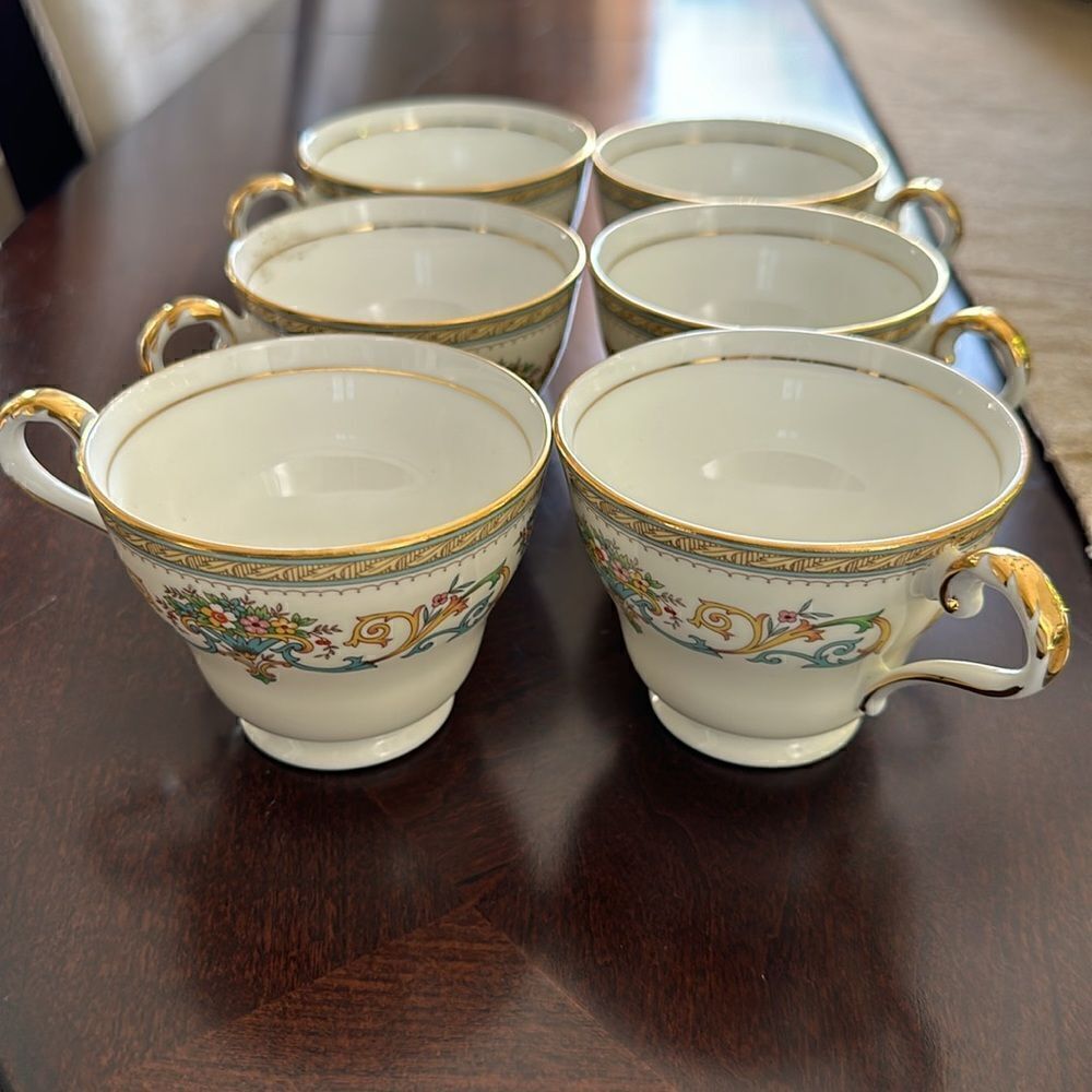 AYNSLEY Henley (6) Bone China Tea Cups